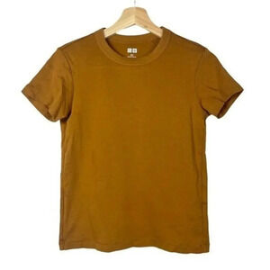 Uniqlo Rust Orange Crew Neck Short Sleeve T-Shirt XS